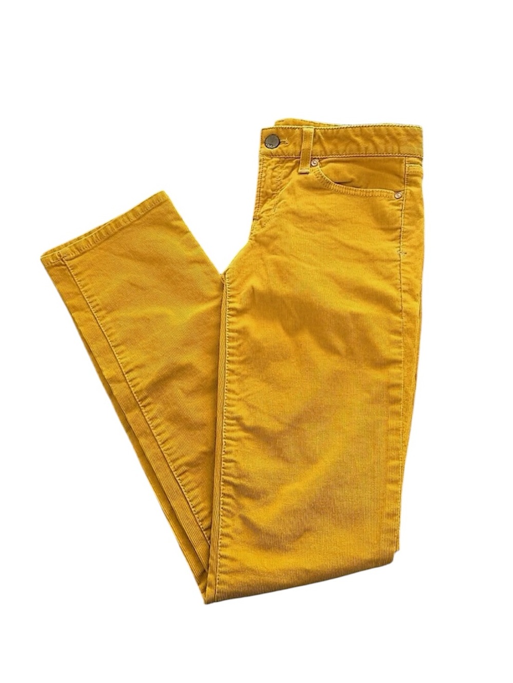 GAP 1969 Mustard Yellow Corduroy Straight Leg Pants